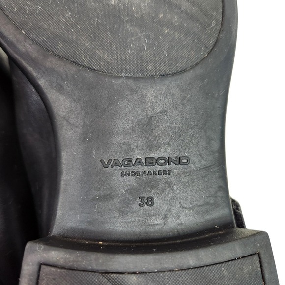 VAGABOND Shoemakers Brittie Shoes Womens 8 38 Black Leather Mary Jane Flats - Picture 8 of 12